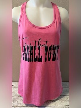 Try That In A Small Town Racer Back Tank Top - NIP